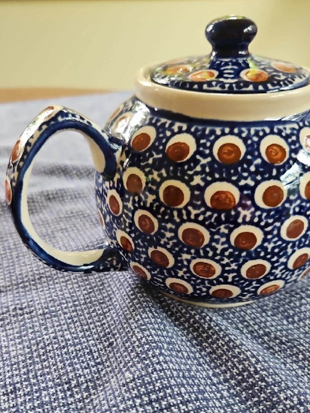 Polish Pottery Round Teapot